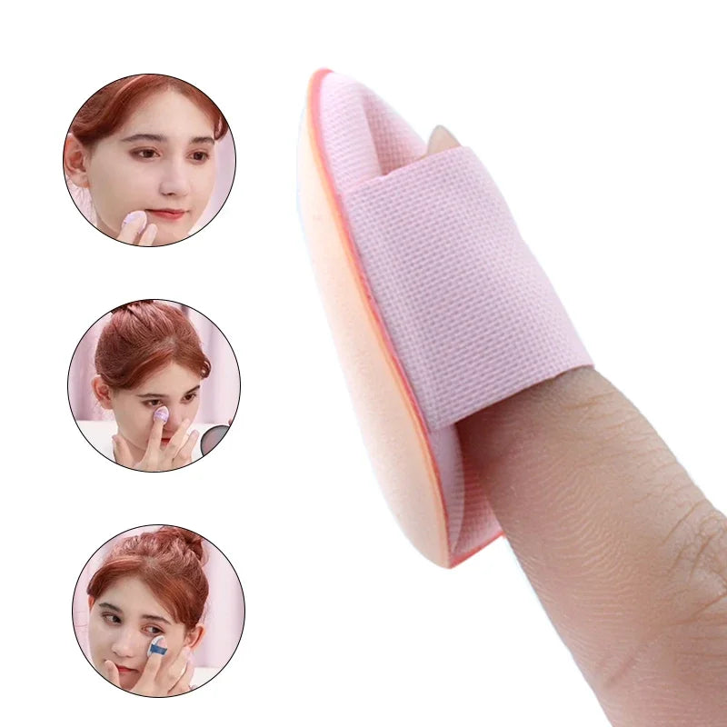 5/10Pcs Mini Finger Puff Foundation Small Air Cushion Powder Makeup Sponge Face Concealer Cosmetic Puff  Makeup Tool Accessories