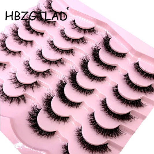 14 Pairs cat eye 3D Mink Lashes Natural Long Eyelash Dramatic False Eyelashes Faux Cils Makeup Fake Eyelashes Extension Maquiage