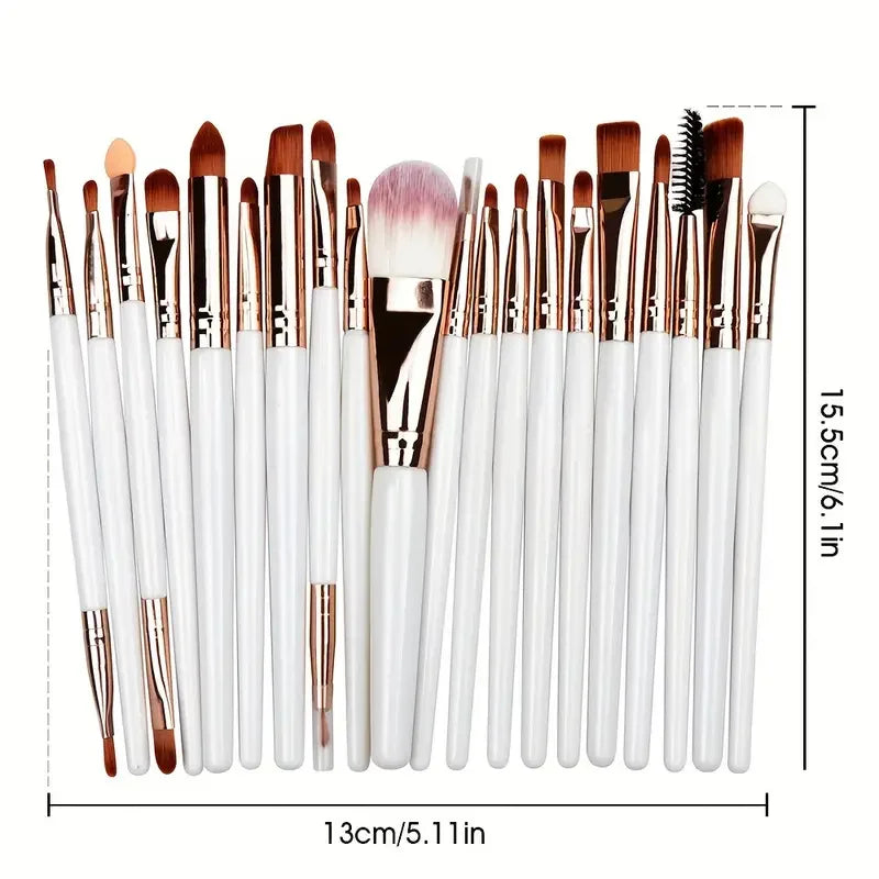 20 Eye Makeup Brushes, Full Set of Eye Shadow Makeup Tools, Popular Eyeliner Brush