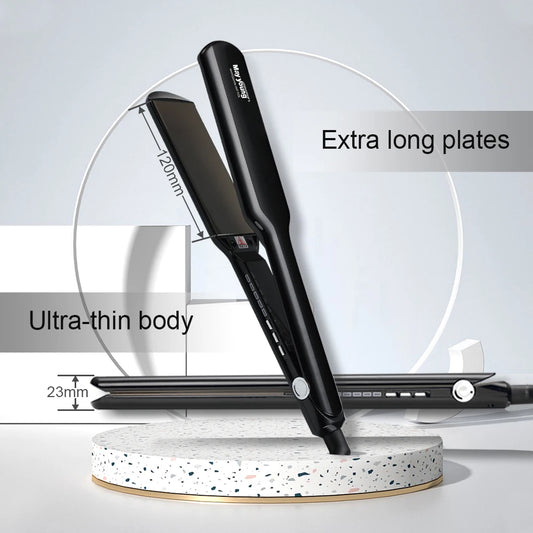 450℉/230℃  Extra Long Titanium Wide Plates Ultra Thin hair Flat iron hair straightener